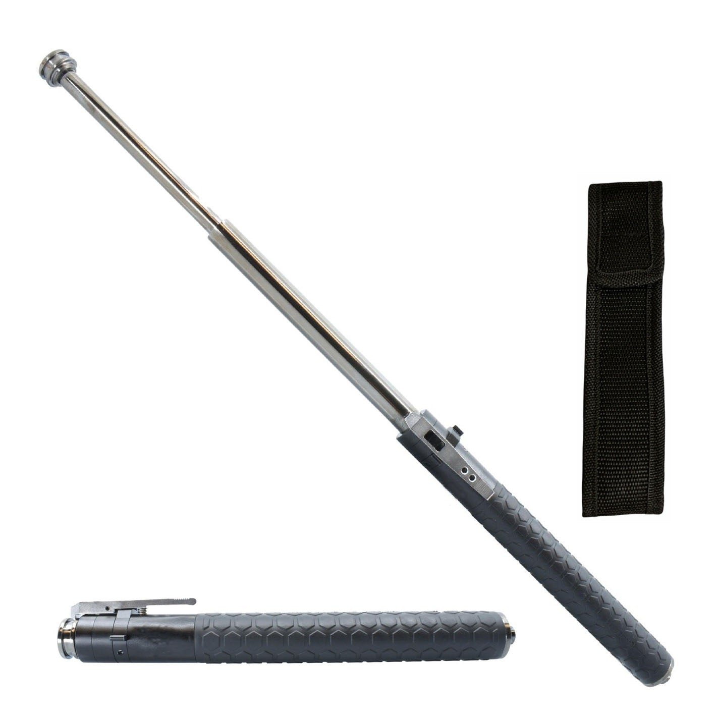 21 Inch Self Defense Automatic Expandable Steel Baton - Tophatter's Guns'N'Weapons Store - FREE SHIPPING Collectible Weapons - Tophatter Daily Deals