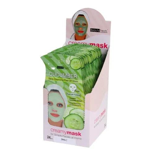 BEAUTY TREATS Cucumber Deep Cleansing Peel-Off Mask - Display Box 24 Pcs 0 0 - Tophatter Daily Deals