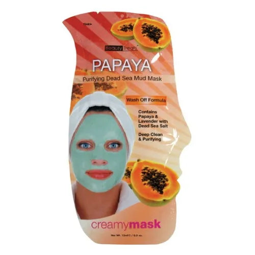 BEAUTY TREATS Papaya Purifying Dead Sea Mud Mask - Papaya 0 0 - Tophatter Daily Deals