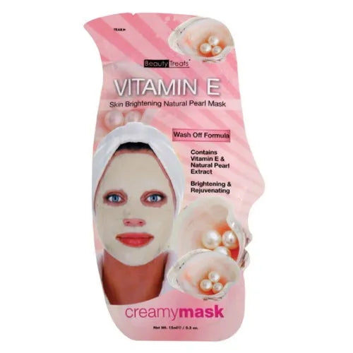 BEAUTY TREATS Vitamin E Skin Brightening Natural Pearl Mask - BT204VE 0 0 - Tophatter Daily Deals