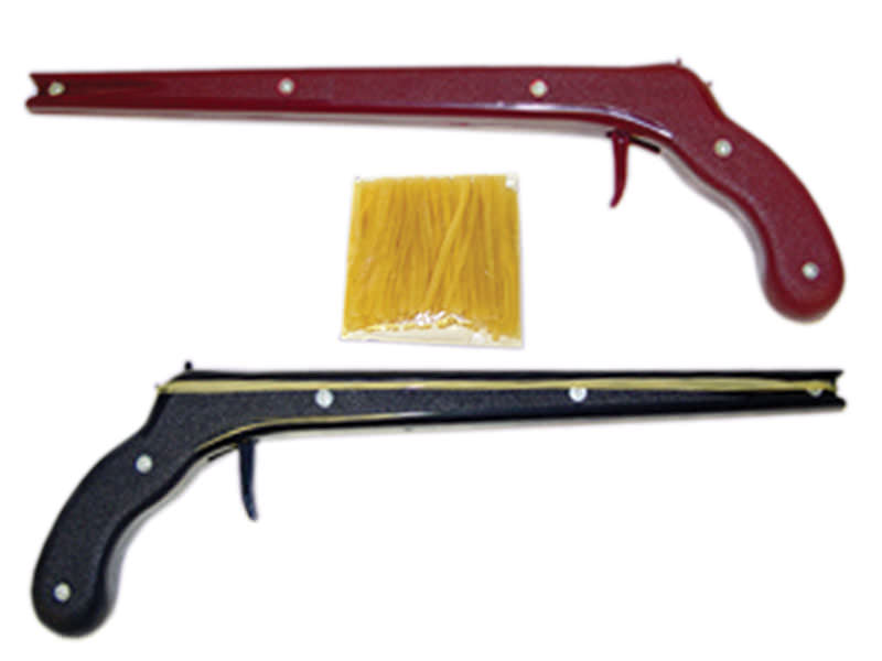 Rubber Band Gun with 10 Rubber bands Bungee Shooter Collectible Weapons - Tophatter Daily Deals