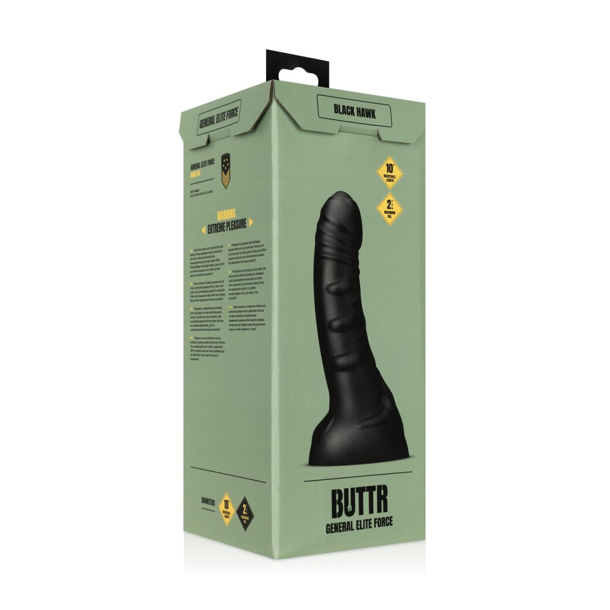 Black Hawk Curved 10" Insertable Anal Dildo for Prostate and G-Spot Stimulation > Dildos > Large Dildos - Tophatter Daily Deals