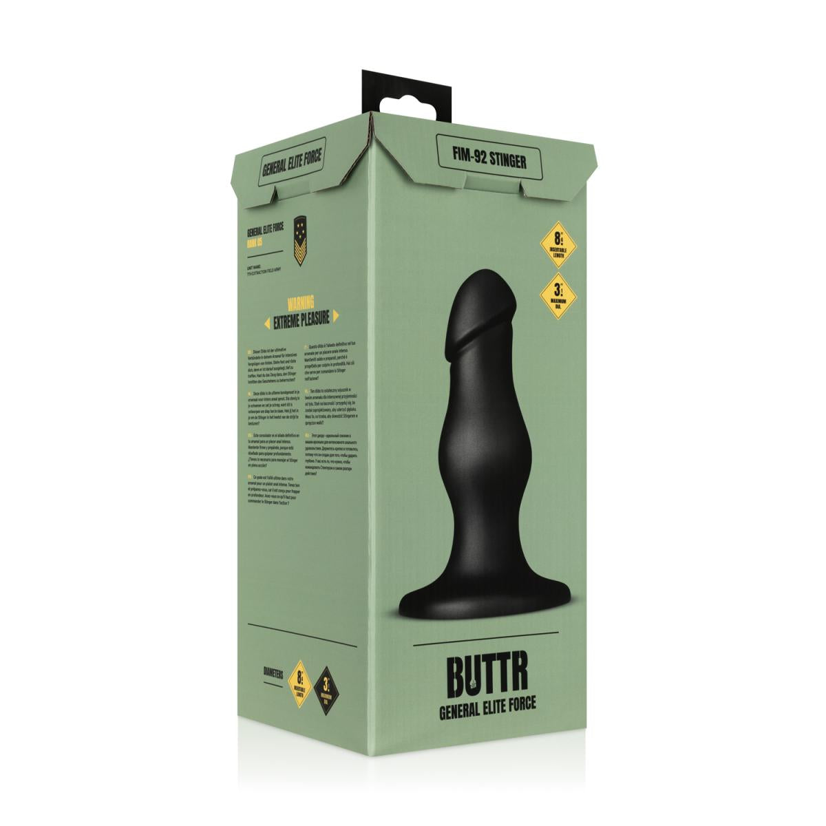Buttr Anal Dildo with Realistic Tip and Wavy Design 22cm > Anal Range > Oversized Anal Toys - Tophatter Daily Deals