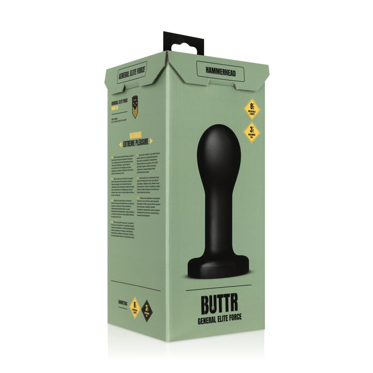 Buttr Hammerhead Butt Plug Large Anal Plug 20.5cm for Experienced Users > Anal Range > Oversized Anal Toys - Tophatter Daily Deals