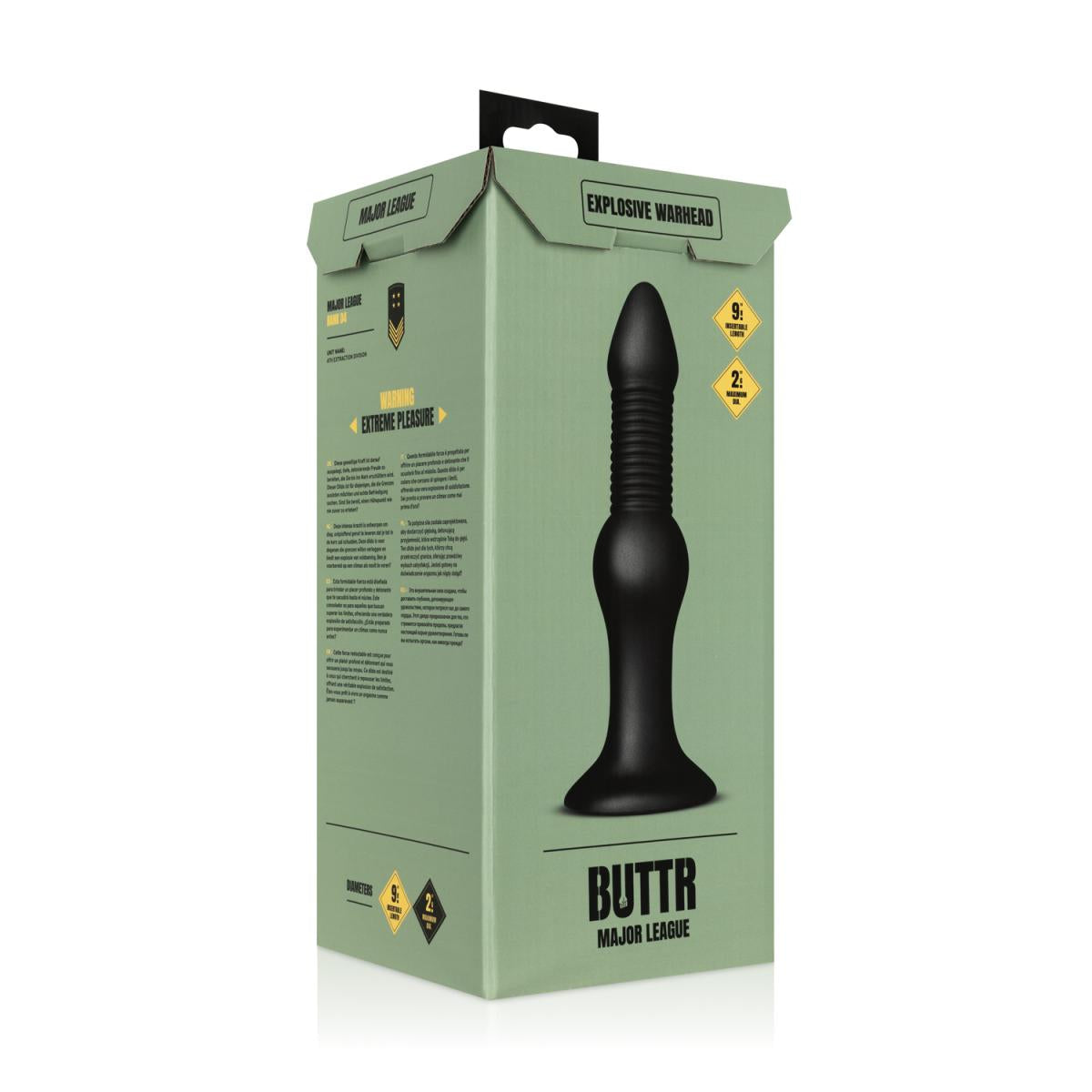 BUTTR Explosive Warhead – 25cm Insertable Firm Anal Dildo > Anal Range > Anal Probes - Tophatter Daily Deals