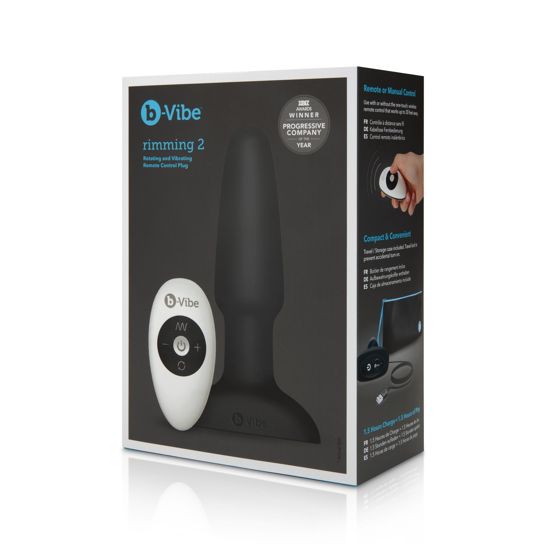b-Vibe Rimming Plug 2 – Vibrating Rotating Beads Butt Plug > Anal Range > Vibrating Butt Plugs - Tophatter Daily Deals