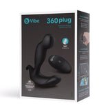 B-Vibe 360 Plug Black Remote Controlled Rotating and Vibrating Silicone Prostate Massager > Anal Range > Prostate Plugs - Tophatter Daily Deals