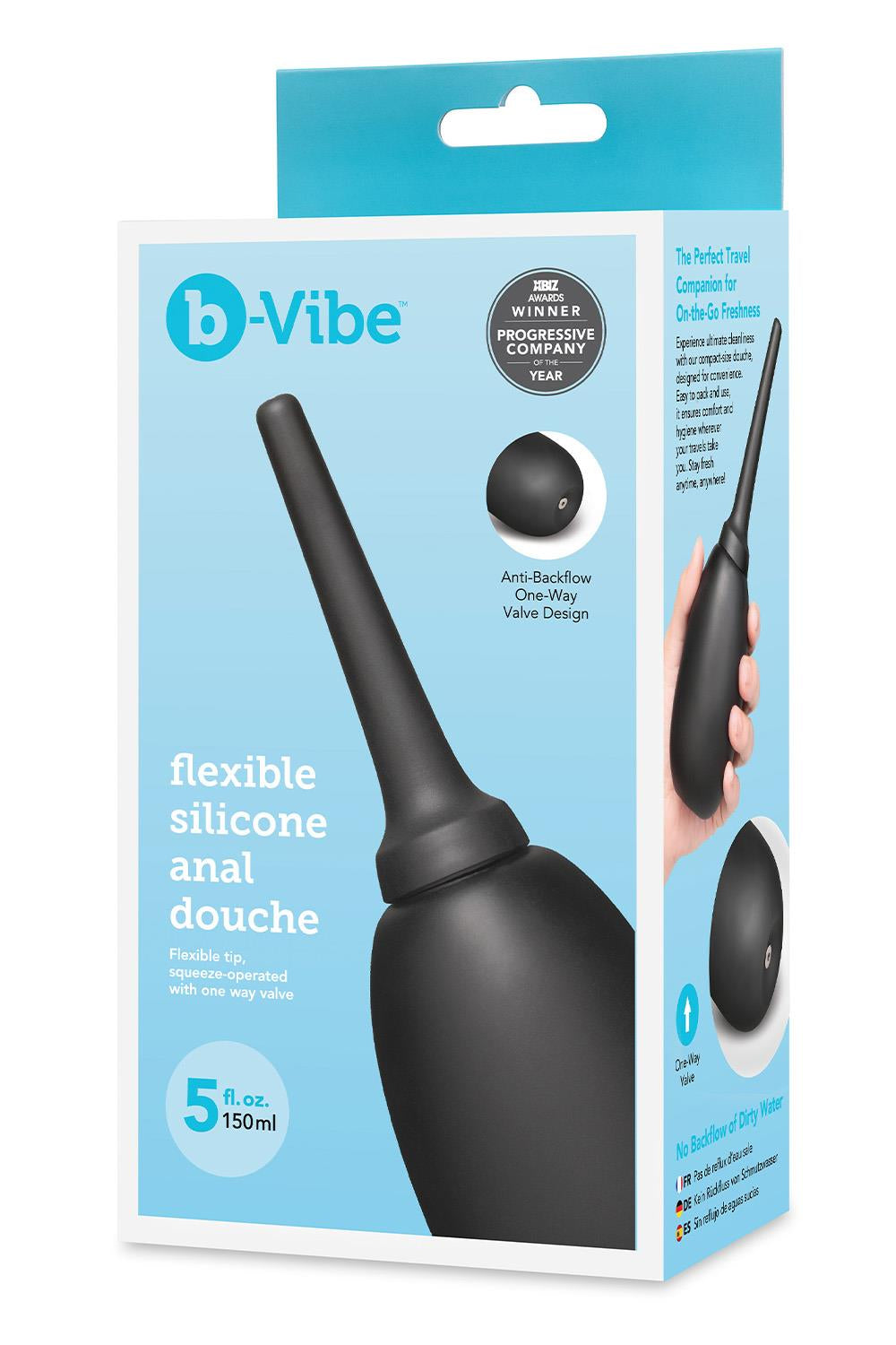 b-Vibe Flexible Silicone Anal Douche – Comfortable Flexible Tip Anal Douche > Essentials > Douches - Tophatter Daily Deals
