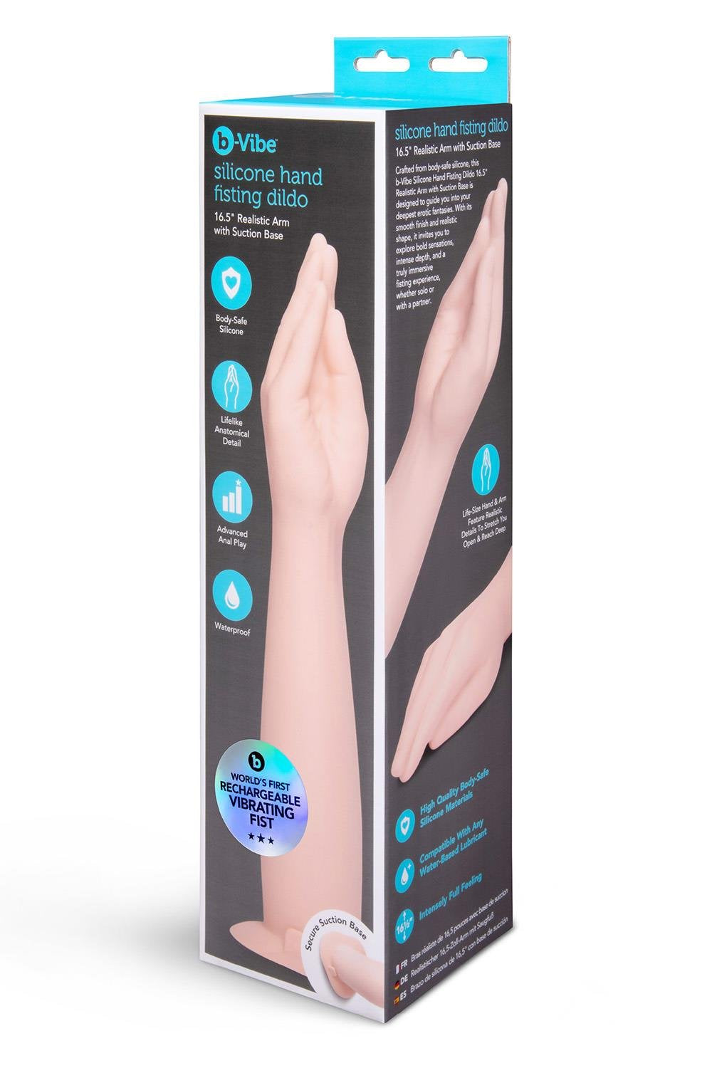 b-Vibe Silicone Hand Fisting Dildo – Body-Safe Silicone 16.5" Fisting Dildo > Dildos > Oversized Toys - Tophatter Daily Deals