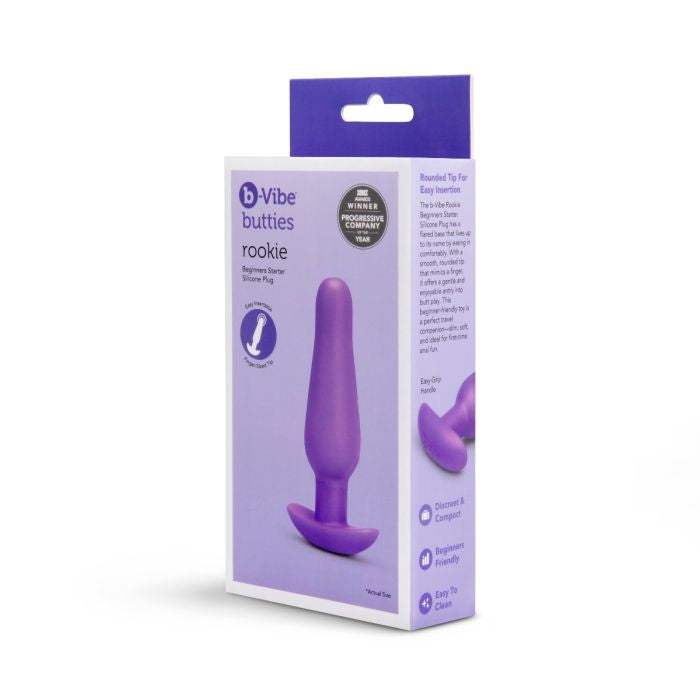 b-Vibe Butties Rookie Starter (Silicone) – Slim Beginner Butt Plug > Anal Range > Vibrating Butt Plugs - Tophatter Daily Deals