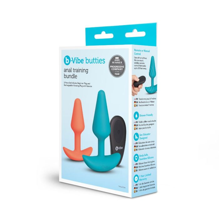 b-Vibe Butties Anal Training Set – Rechargeable Remote-Controlled Beginner and Large Butt Plug Set > Anal Range > Vibrating Butt Plugs - Tophatter Daily Deals