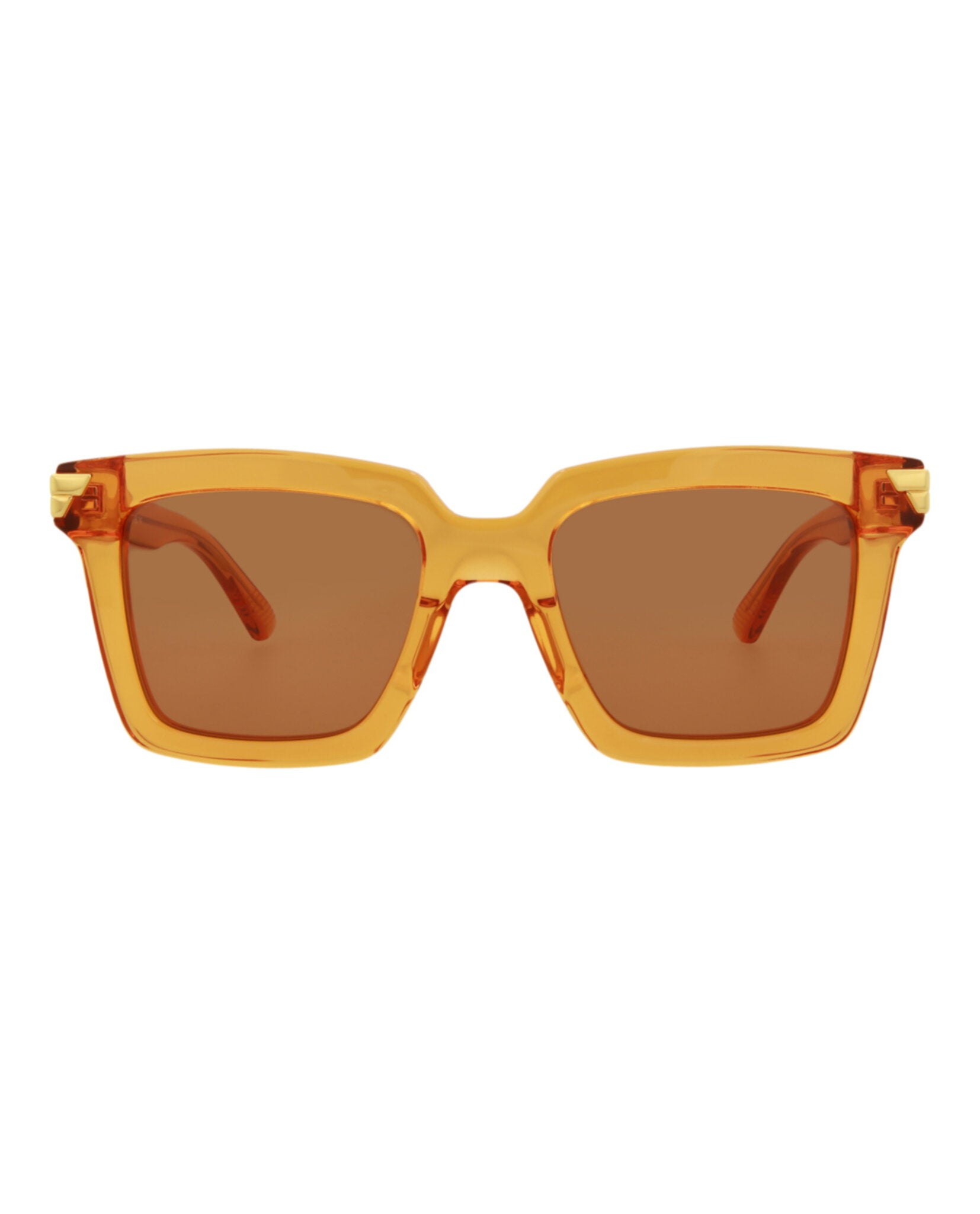 Bottega Veneta Square-Frame Acetate Sunglasses Orange Sunglasses - Tophatter Daily Deals