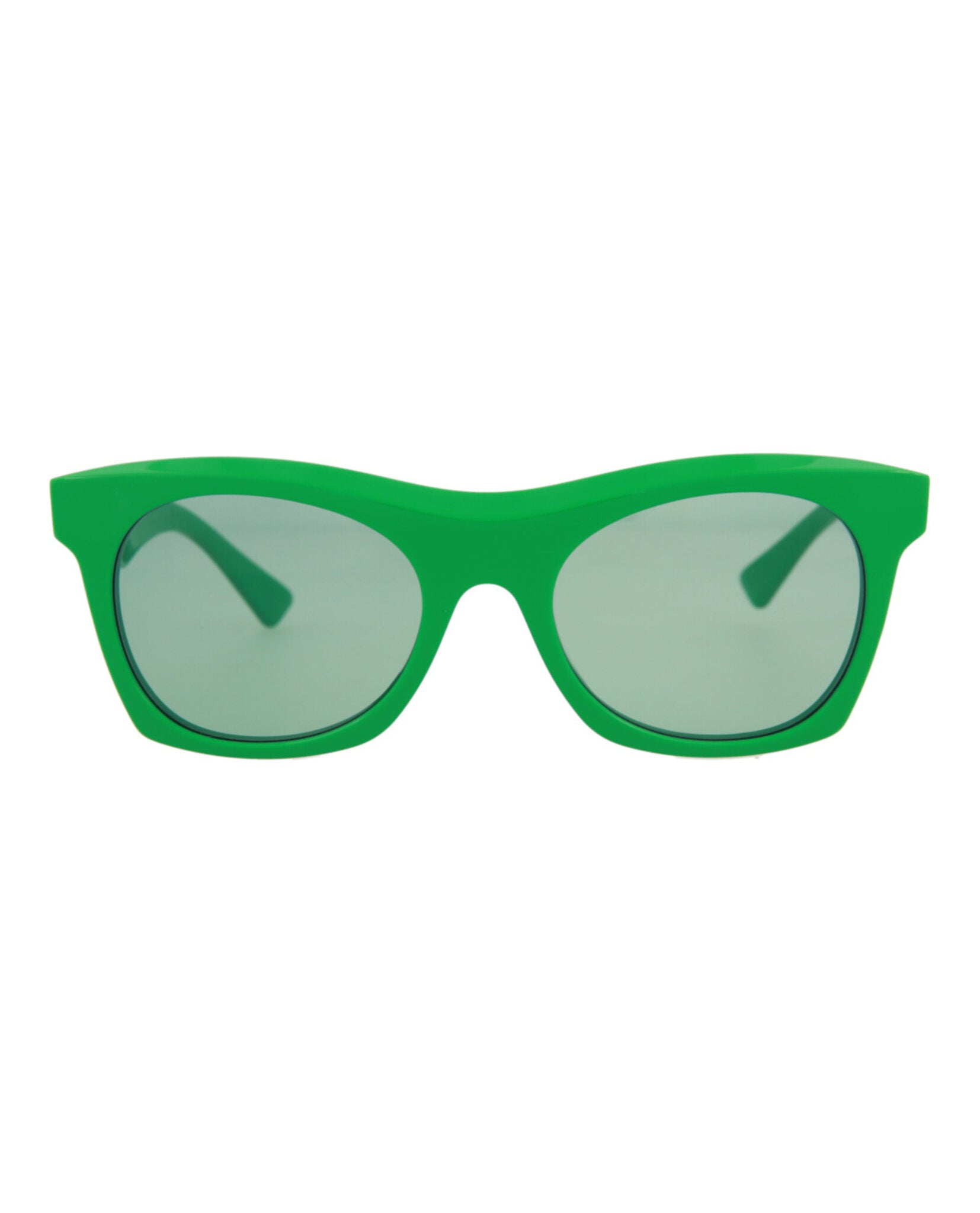 Bottega Veneta Square-Frame Acetate Sunglasses Green Green Green Sunglasses - Tophatter Daily Deals