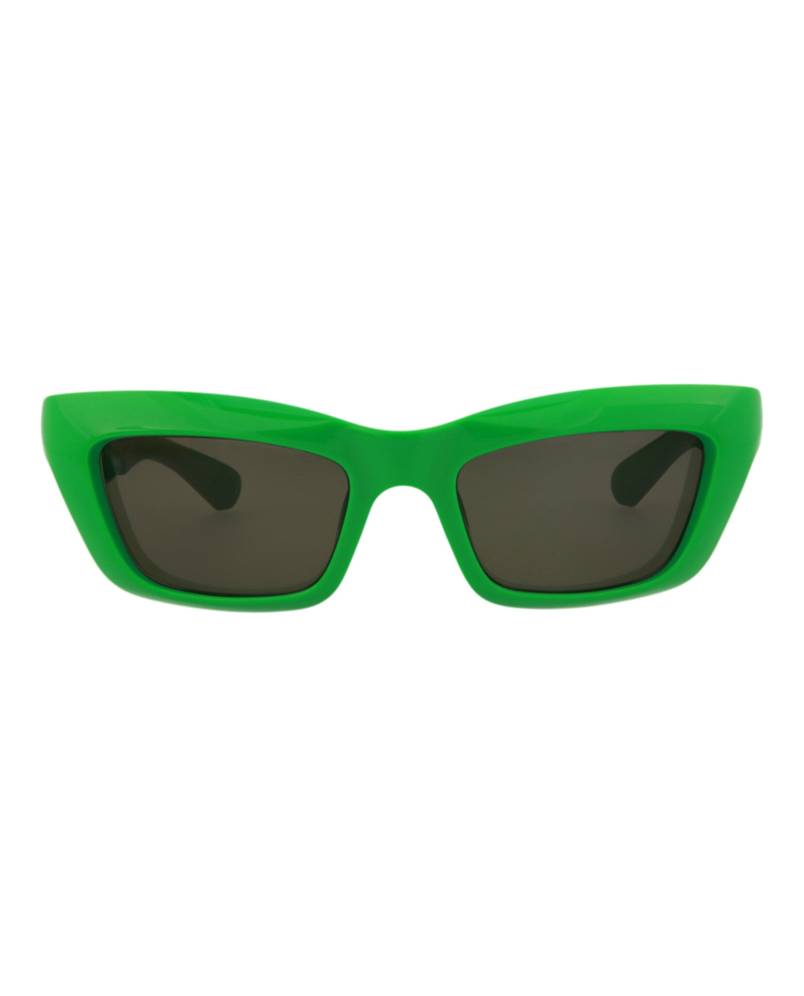 Bottega Veneta Square-Frame Injection Sunglasses Green Sunglasses - Tophatter Daily Deals