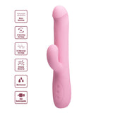 Party Up Dean Wavy Rotation Vibe 23.8 cm Rotating Rabbit Vibrator > Vibrators > Ladies > Rabbit - Tophatter Daily Deals