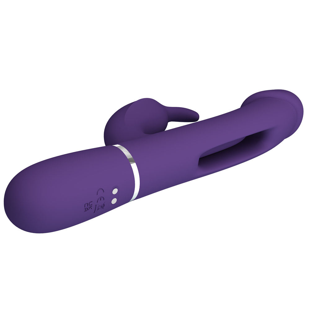 Party Up David Swinging Vibe 23.2 Centimeter Rabbit Vibrator with Flicking Arm > Vibrators > Ladies > Rabbit - Tophatter Daily Deals