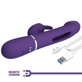 Party Up David Swinging Vibe 23.2 Centimeter Rabbit Vibrator with Flicking Arm > Vibrators > Ladies > Rabbit - Tophatter Daily Deals