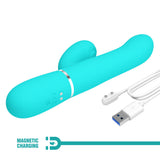 Party Up Paul Rolling Beads Vibrator Teal 22.6 cm Thrusting Rabbit Vibrator > Vibrators > Ladies > Rabbit - Tophatter Daily Deals