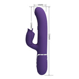 Party Up Alan Dual Motor Vibrator 22.8 Centimeters with Licking Clit Stimulator and Thumping Shaft > Vibrators > Ladies > Rabbit - Tophatter Daily Deals