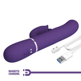 Party Up Alan Dual Motor Vibrator 22.8 Centimeters with Licking Clit Stimulator and Thumping Shaft > Vibrators > Ladies > Rabbit - Tophatter Daily Deals