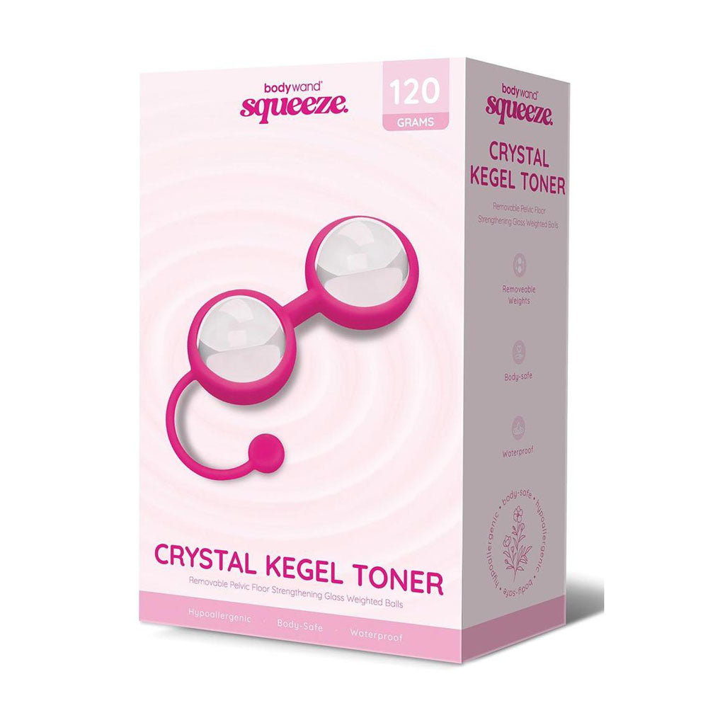 Bodywand Squeeze Crystal Kegel Toner Glass Weighted Kegel Balls Set > Sex Toys For Ladies > Kegel Exercise - Tophatter Daily Deals