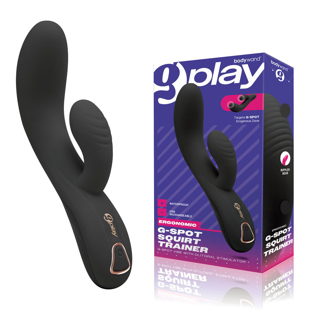 Bodywand G-Play G-Spot Squirt Trainer (Black) – USB Rechargeable Vibrator 19 cm > Sex Toys For Ladies > G-Spot Vibrators - Tophatter Daily Deals
