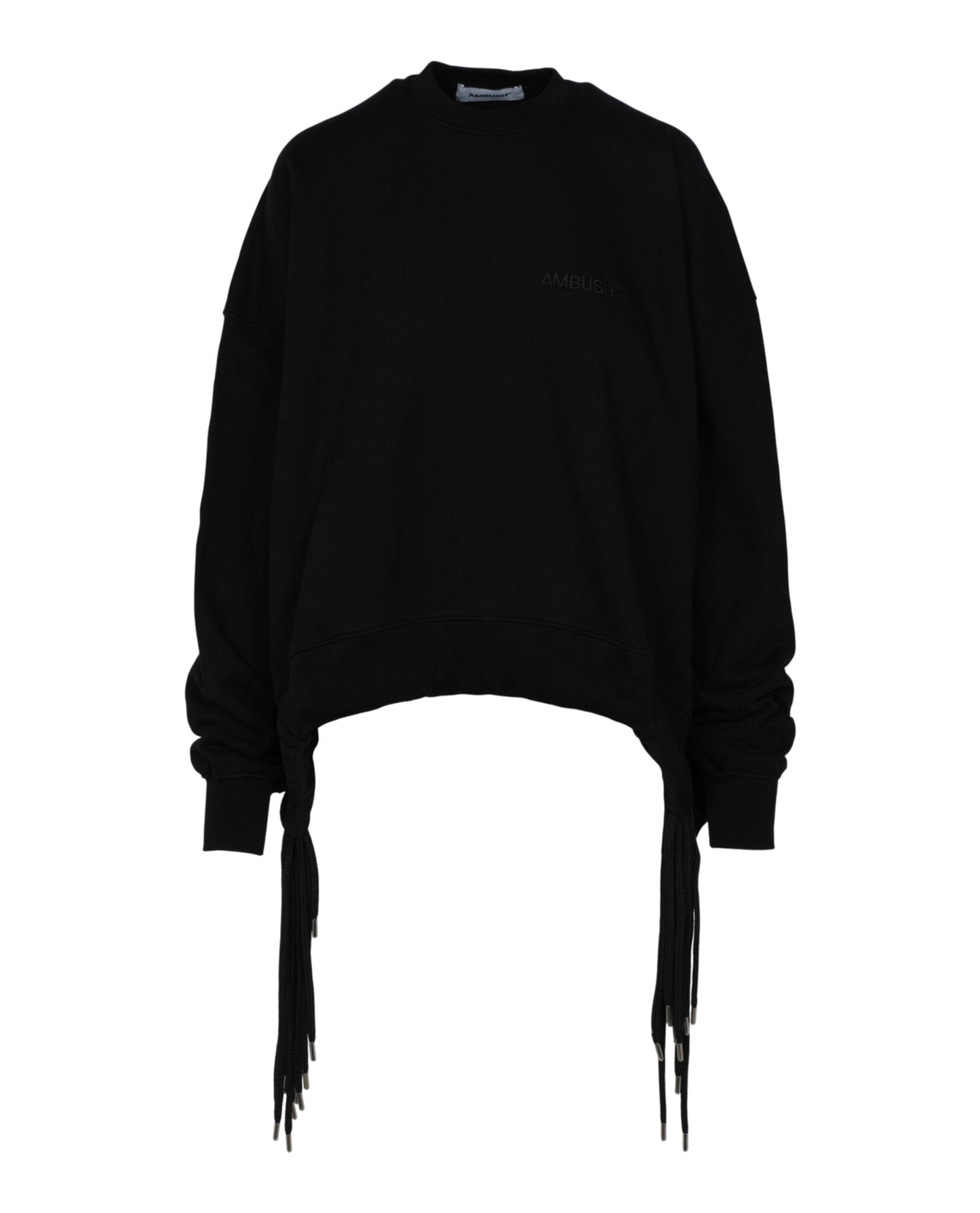 AMBUSH Multicord Crew Neck Sweatshirt Black Sweatshirts - Tophatter Daily Deals