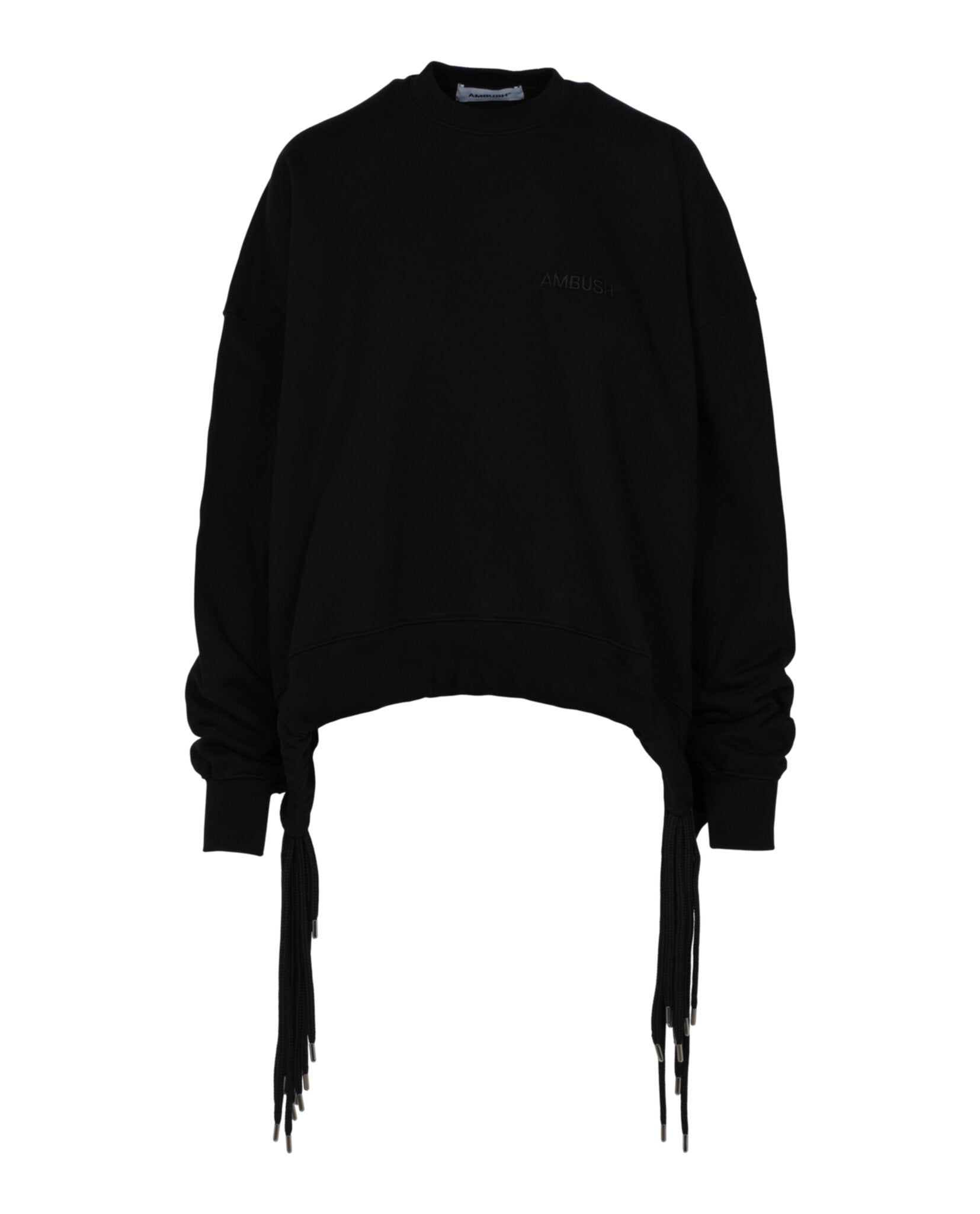 AMBUSH Multicord Crew Neck Sweatshirt Black Sweatshirts - Tophatter Daily Deals