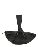 AMBUSH Twist Top Leather Clutch Black-BWNP001S-LEA001-1072-00002-NS Bags - Tophatter Daily Deals