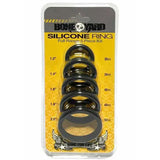 Boneyard Silicone Ring Five Piece Kit Black > Cock Ring > Sets - Tophatter Daily Deals