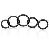Boneyard Silicone Ring Five Piece Kit Black > Cock Ring > Sets - Tophatter Daily Deals