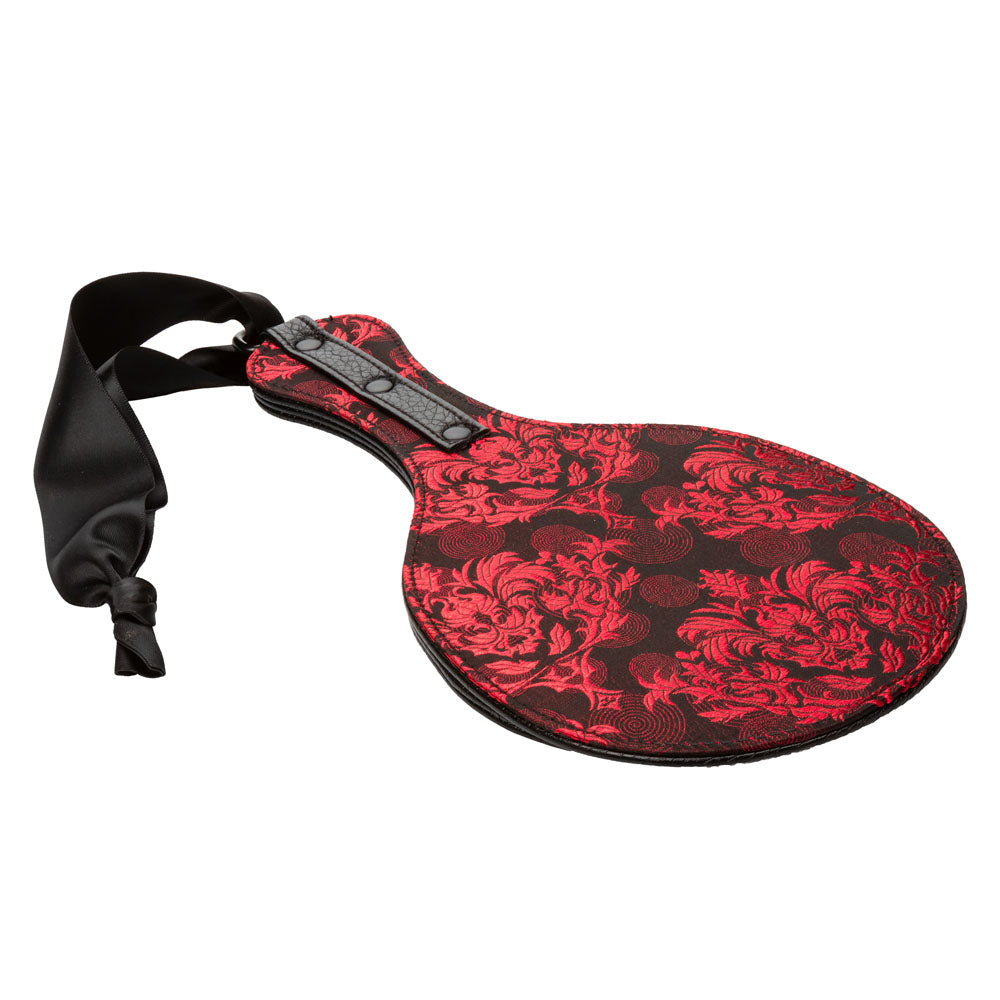 Scandal Round Double Paddle Red and Black Plush Dual Layer Paddle > Bondage Gear > Paddles - Tophatter Daily Deals