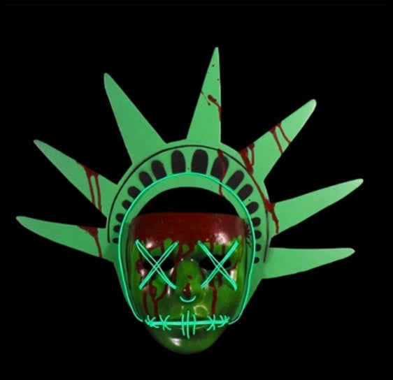 The Purge: Election Year – Lady Liberty Light-Up Mask Mask - Tophatter Daily Deals