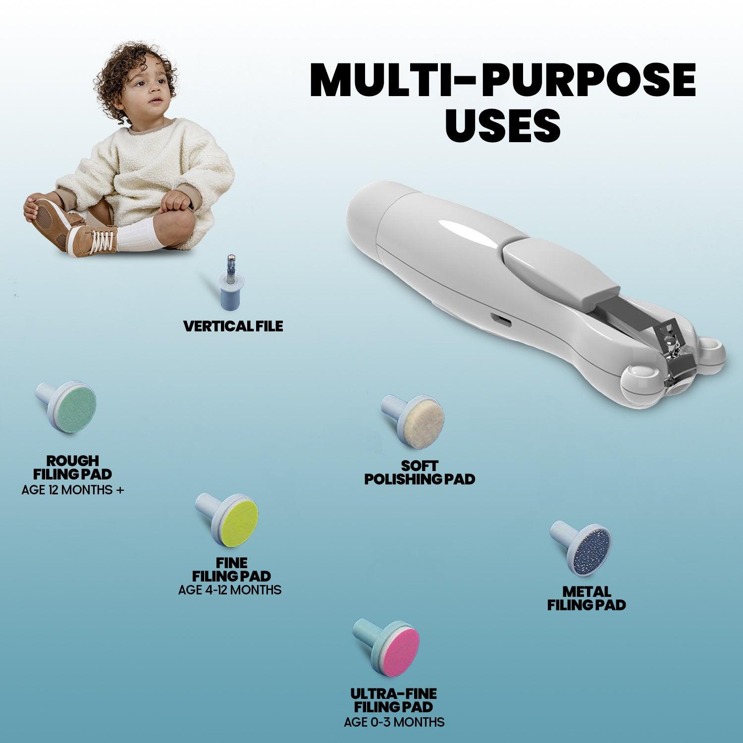 Electric Nail Clippers - Baby Nail File Kit Trimmer Toddler Toes Trim Nails Polish Care Baby & Toddler - Tophatter Daily Deals