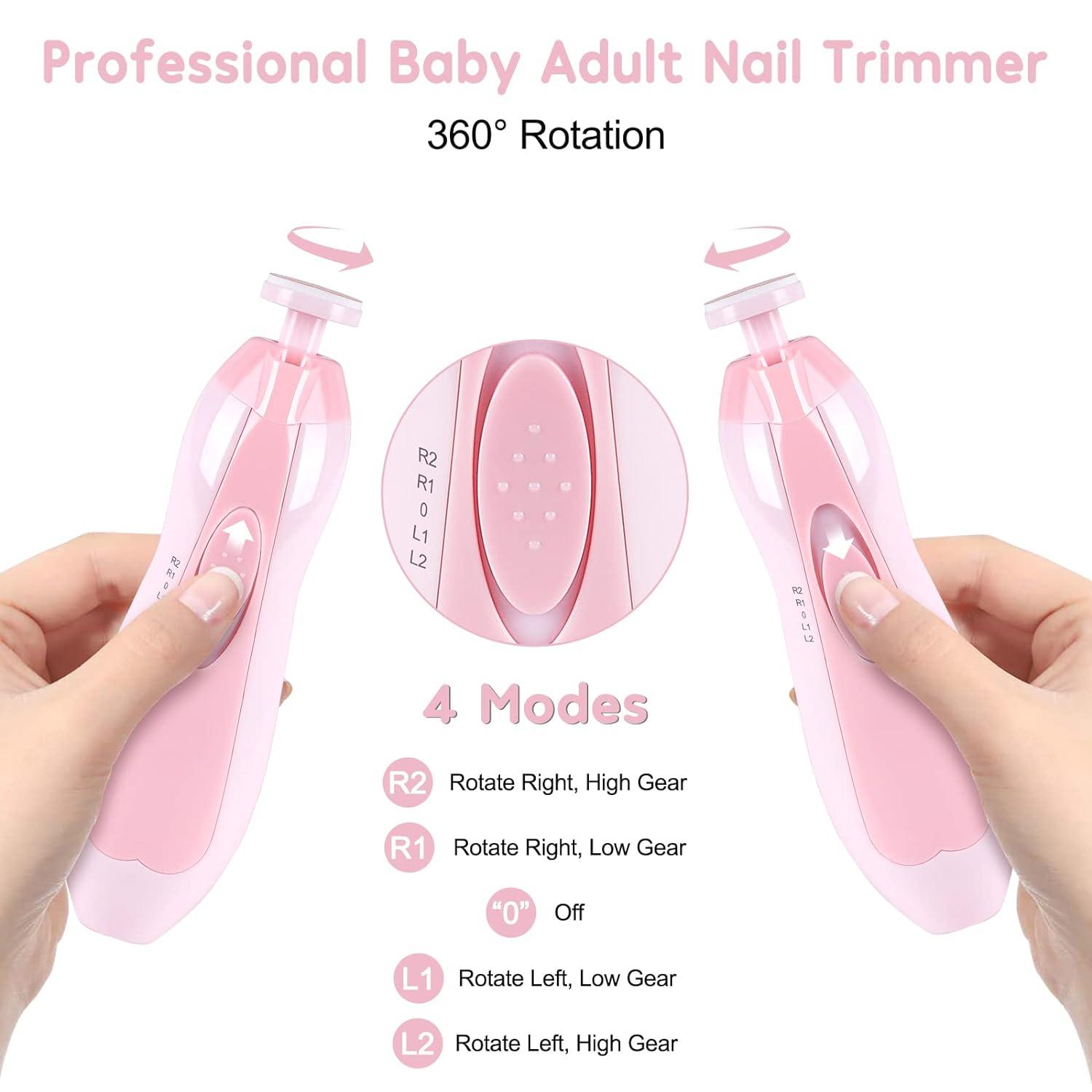Electric Nail Trimmers - Electric Baby Nail File Kit Clippers Trimmer Toddler Toes Trim Nails Polish Care Baby Health & Grooming Kits - Tophatter Daily Deals