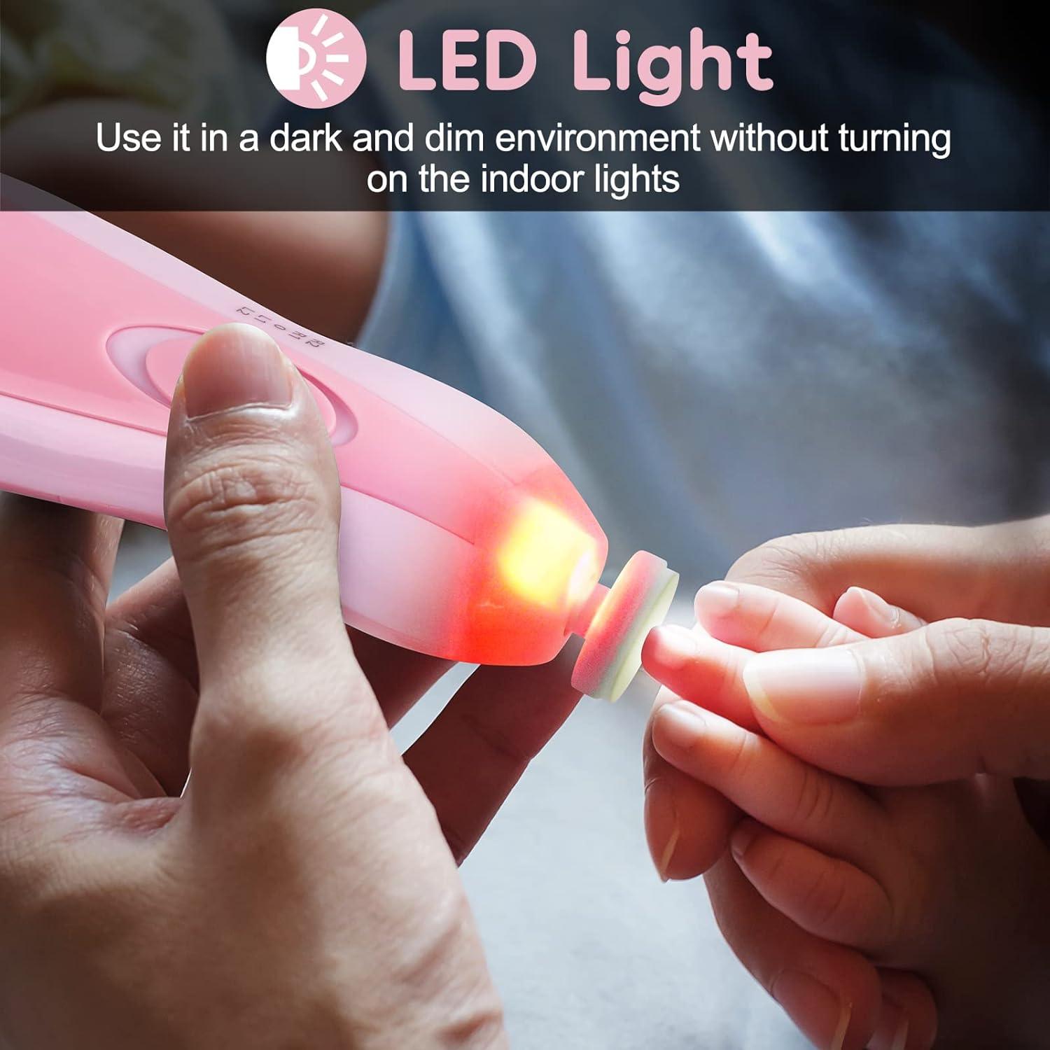 Electric Nail Trimmers - Electric Baby Nail File Kit Clippers Trimmer Toddler Toes Trim Nails Polish Care Baby Health & Grooming Kits - Tophatter Daily Deals