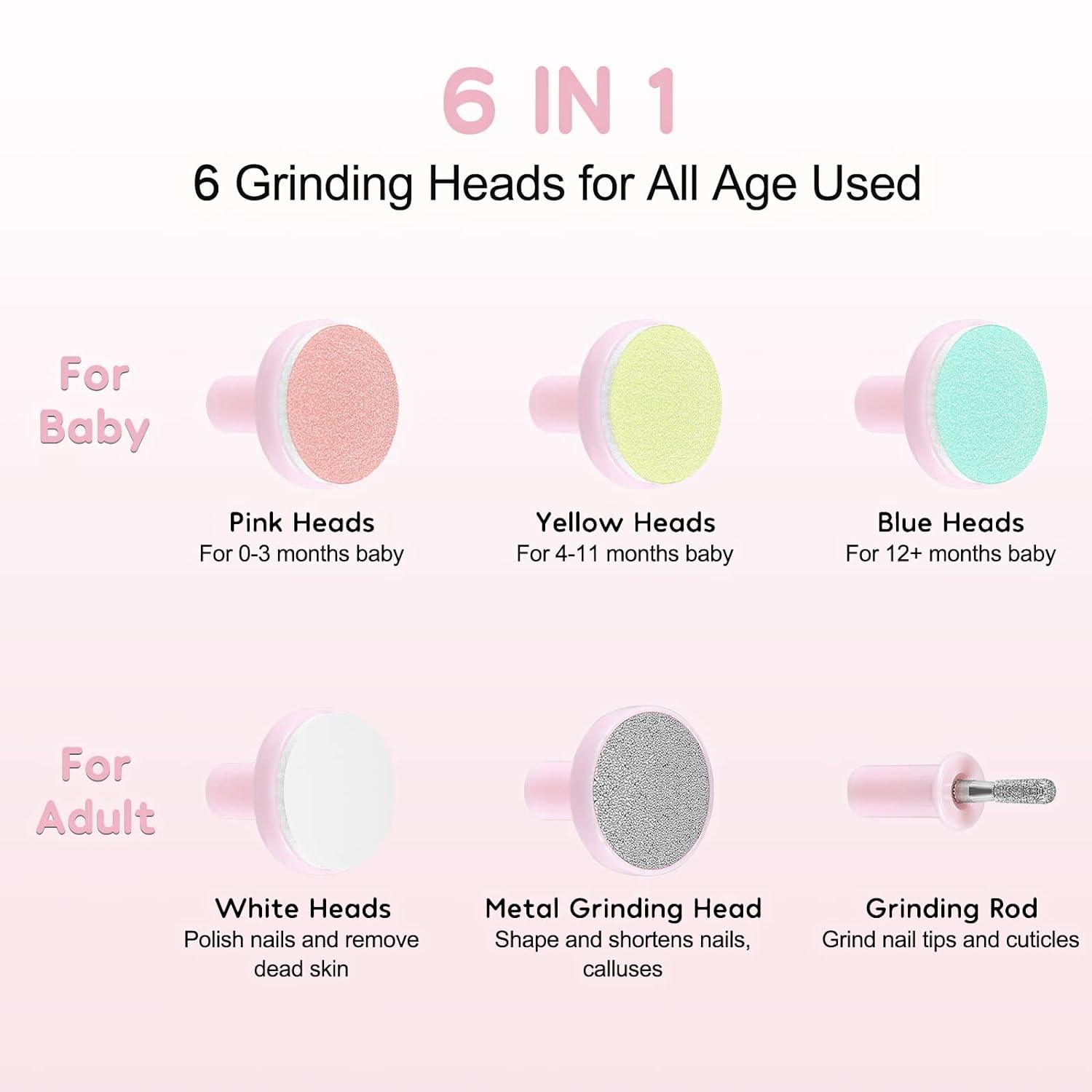 Electric Nail Trimmers - Electric Baby Nail File Kit Clippers Trimmer Toddler Toes Trim Nails Polish Care Baby Health & Grooming Kits - Tophatter Daily Deals