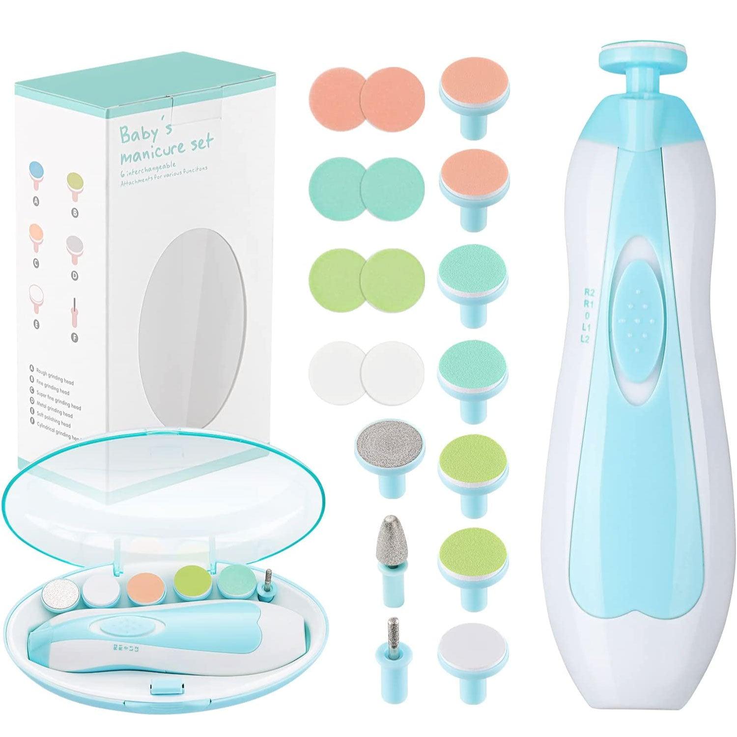 Baby Nail Trimmer - Safe Baby Fingernail Clippers Electric Nail Cutter Newborn Nail Clippers Baby Nail Care Set for Infant Kids Adult Toes Baby & Toddler - Tophatter Daily Deals