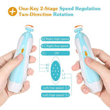 Baby Nail Trimmer - Safe Baby Fingernail Clippers Electric Nail Cutter Newborn Nail Clippers Baby Nail Care Set for Infant Kids Adult Toes Baby & Toddler - Tophatter Daily Deals