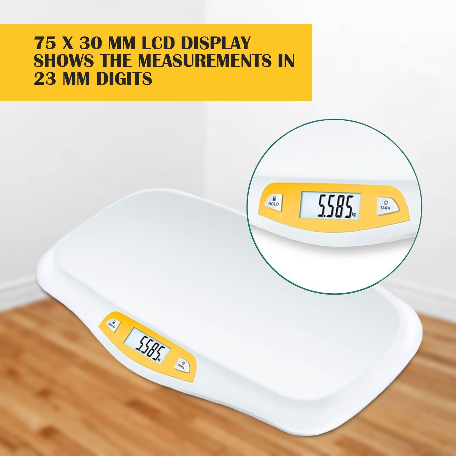 Digital Weighing Scale - Baby Weighing Scale With Large LCD Screen | 20kg Load Capacity Baby & Toddler - Tophatter Daily Deals