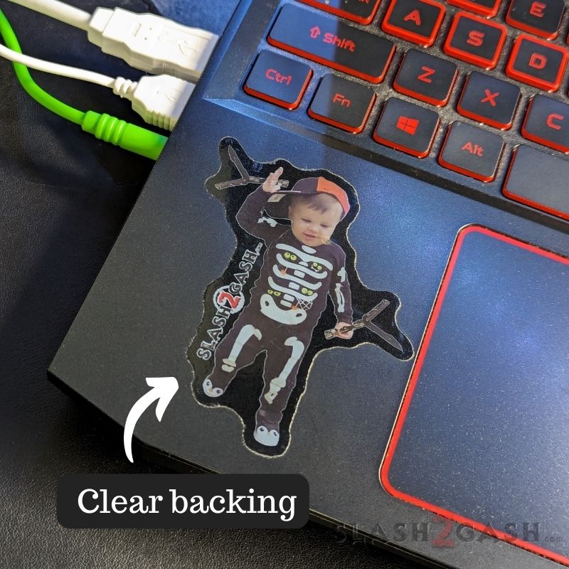 S2G Stickers Vinyl Decals for Knife Box Gun Case 3" Indoor/Outdoor - Asst. Babyslash w balisong - (CLEAR backing) Knife-Accessory - Tophatter Daily Deals