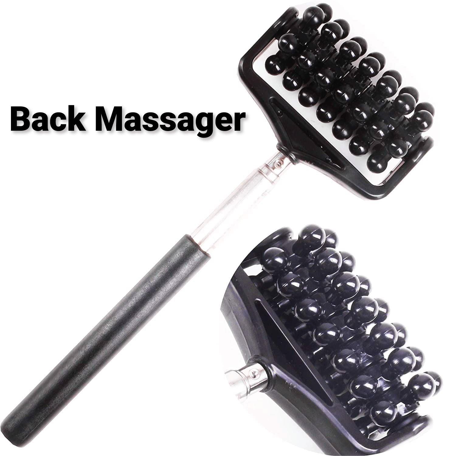 Roller Massager for Back - 44cm Handy Extendable Back Massager Wd Seven Rotating Spinner Portable Scratcher Personal Care - Tophatter Daily Deals