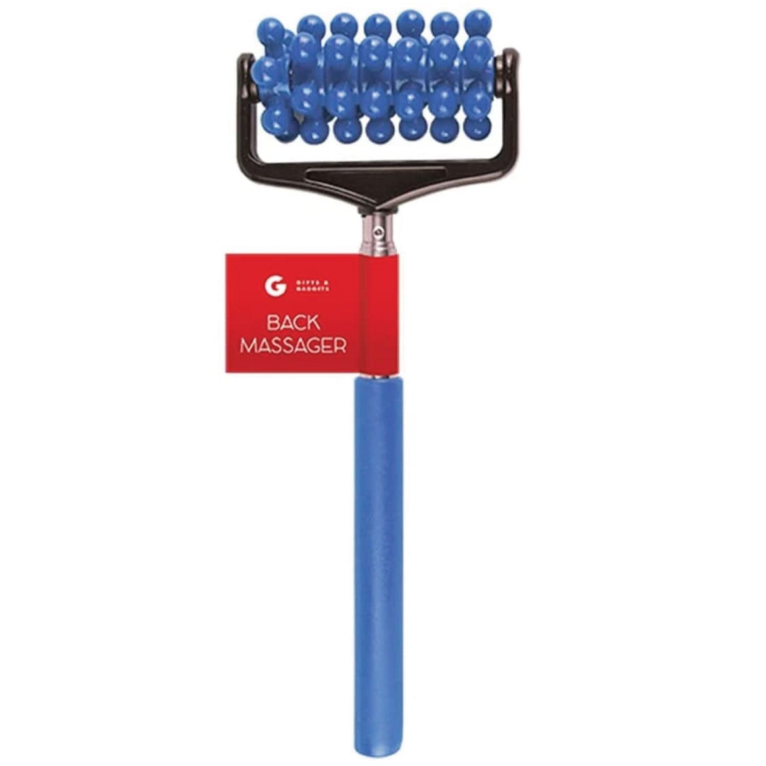 Roller Massager for Back - 44cm Handy Extendable Back Massager Wd Seven Rotating Spinner Portable Scratcher Blue Personal Care - Tophatter Daily Deals