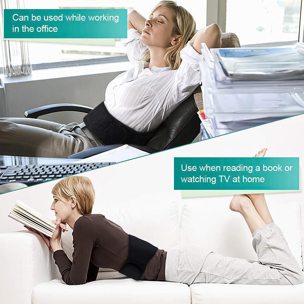 Heated Belts Back Pain - Back Heating Belt Heated Waist Belt USB Waist Heating Pad Belly Warmer Band Personal Care - Tophatter Daily Deals