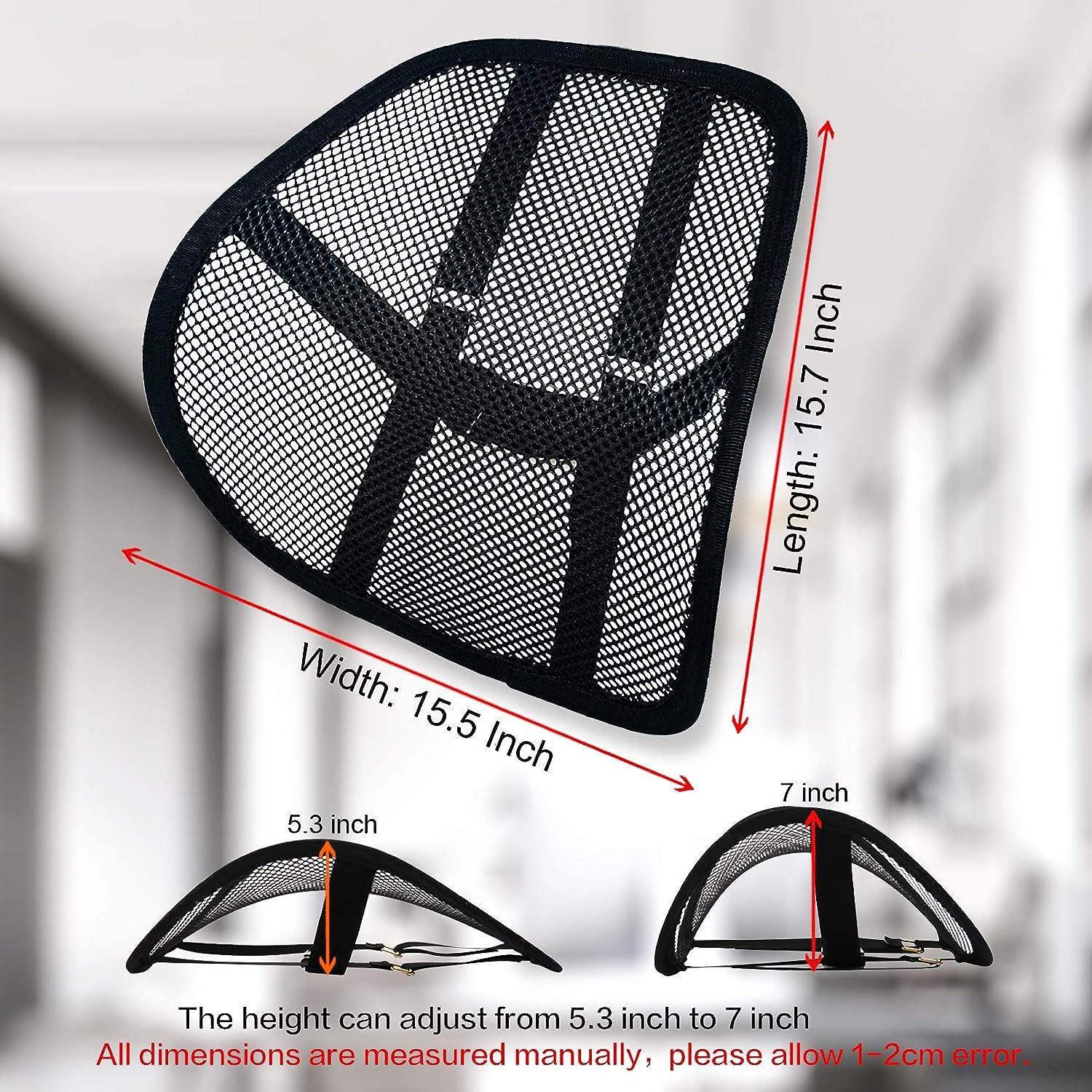 Lower Back Support for Car Seat - Lumbar Back Support Cushion for Office Chair Posture Corrector Mesh Chair & Sofa Cushions - Tophatter Daily Deals