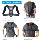 Posture Corrector Back Brace - Adjustable Breathable Clavicle Support Straight Shoulder Straps Personal Care - Tophatter Daily Deals