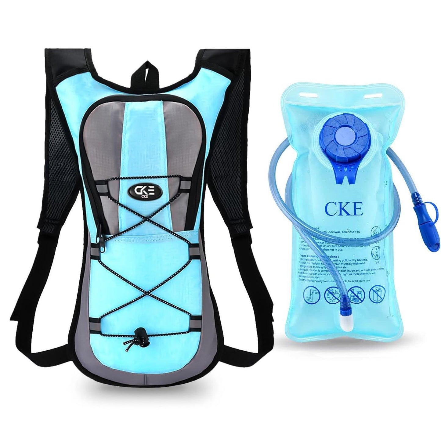 Backpack With Water Bladder - 2L Hydration Backpack Cycling Hiking Running Travel Sports & Outdoor - Tophatter Daily Deals
