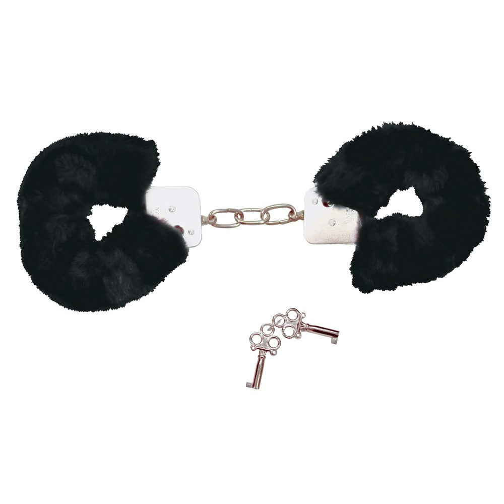 Bad Kitty Black Plush Handcuffs > Bondage Gear > Handcuffs - Tophatter Daily Deals
