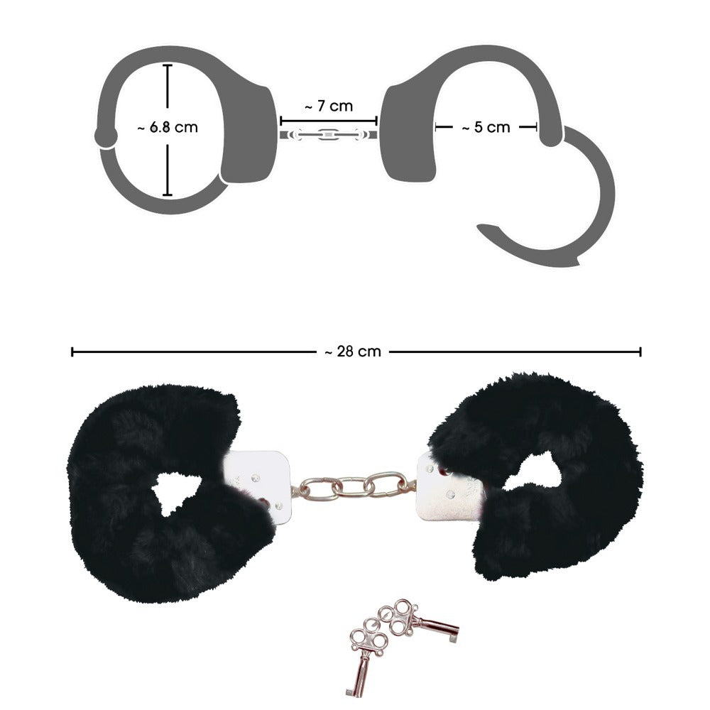 Bad Kitty Black Plush Handcuffs > Bondage Gear > Handcuffs - Tophatter Daily Deals