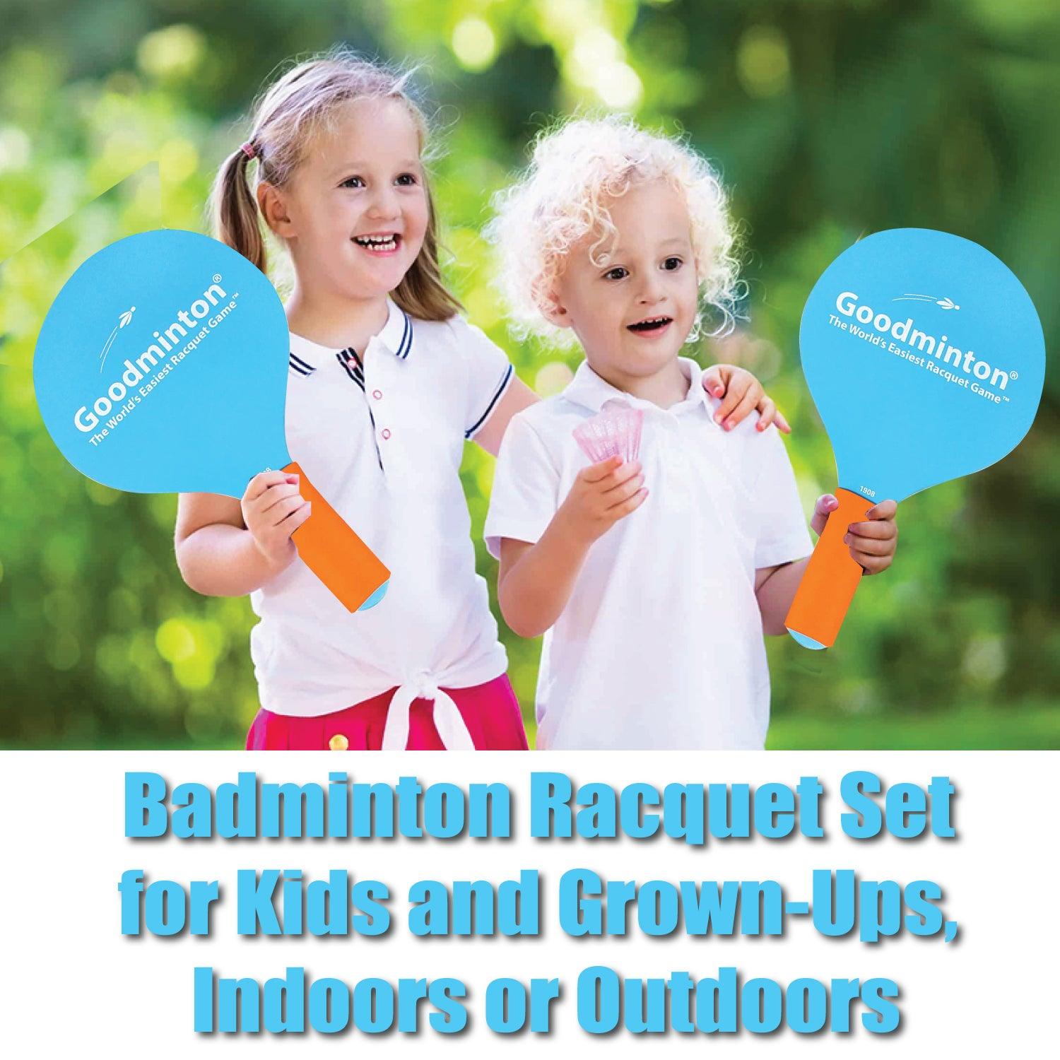Goodminton Birdies - Goodminton Racquet The Easiest Goodminton Racquet Set for Kids and Grown-ups Sports - Tophatter Daily Deals
